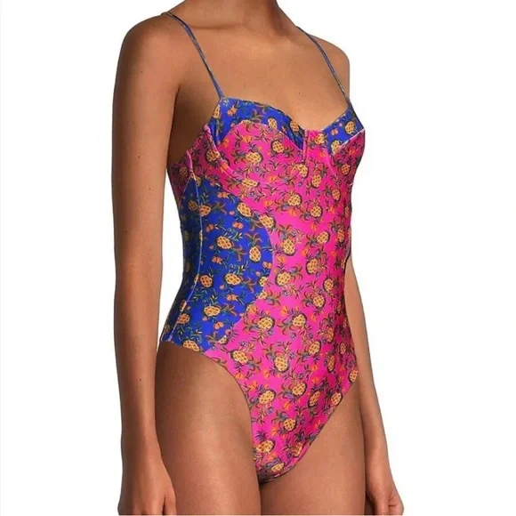 FARM Rio Fruit Dots One Piece Swimsuit, size small - Picture 3 of 12